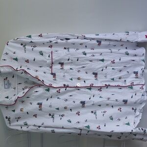 Petite Plume Holiday Town Brushed Cotton Twill Pajamas Top Only